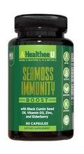 Load image into Gallery viewer, Seamoss Immunity Boost with Black Cumin Seed Oil, Vitamin D3, Zinc, and Elderberry. ( Immune system, Cell growth, Energy, Inflammation, heart, skin, increase mood)